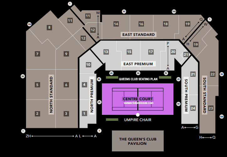 Queens Final Tickets Sunday 23/6/2024 Queens Club Centre Court