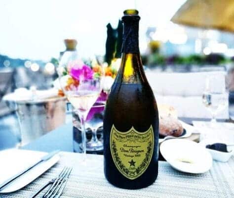 Wimbledon champagne table